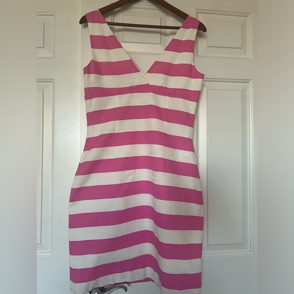 Beautiful Kate Spade Pink & White Striped
Dress - Size 10 - Picture 4 of 14